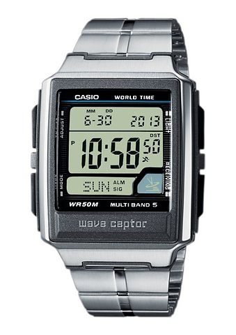 Casio Funk Funkchronograph WV-59RD-1AEF, Quarzuhr, Armbanduhr, Herrenuhr, Digitaluhr, Edelstahlarmband,Weltzeit von Casio Funk