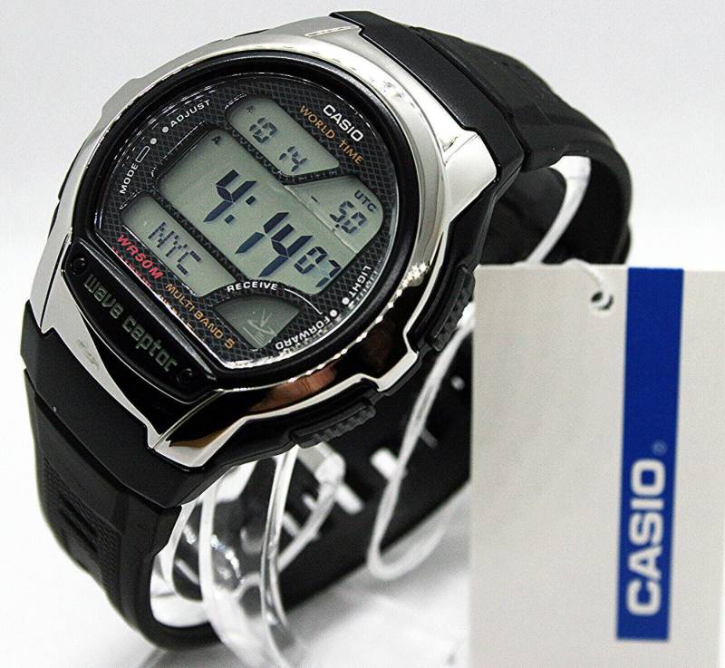 Casio Funk Funkuhr Casio Herrenuhr Wave Ceptor Funkuhr WV-58R-1AEF, (1-tlg) von Casio Funk