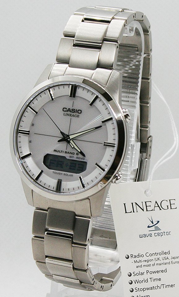 Casio Funk Funkuhr Casio Wave Ceptor Funkuhr Herrenuhr LCW-M170TD-7AER, (1-tlg) von Casio Funk