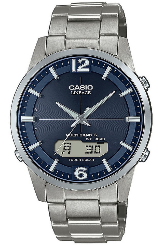 Casio Funk Solaruhr Wave Ceptor -Solar Titanuhr Blau von Casio Funk