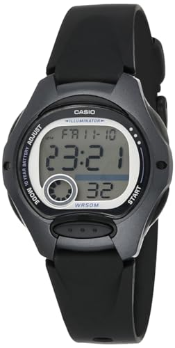 Casio Damen Chronograph Quarz Uhr mit Gummi Armband LW-200-1BVDF von Casio