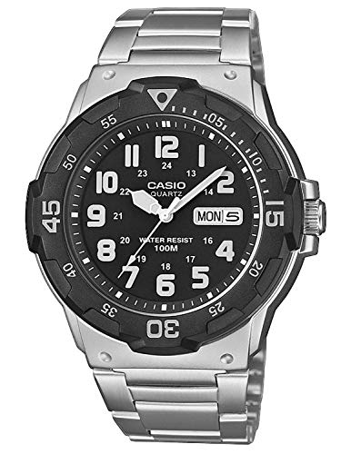 Casio MRW-200HD-1BVEF, Uhr Silber, Schwarz von Casio