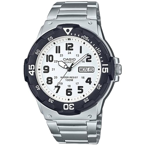 CASIO Herren Analog Quarz Uhr mit Edelstahl Armband MRW-200HD-7BVEF von CASIO