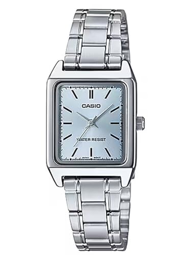 CASIO Damen Analog Quarz Uhr mit Edelstahl Armband LTP-V007D-2 von Casio