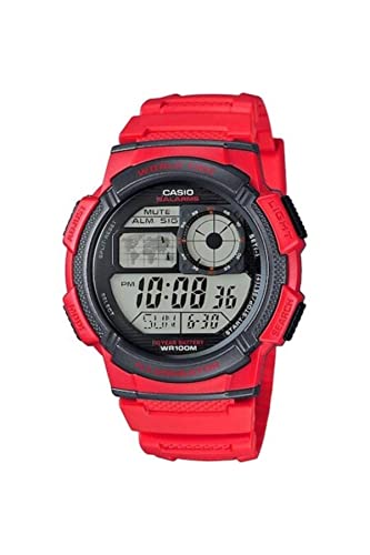 CASIO Herren Digital Quarz (Japanisch) Uhr mit Kunststoff Armband AE-1000W-4A von Casio