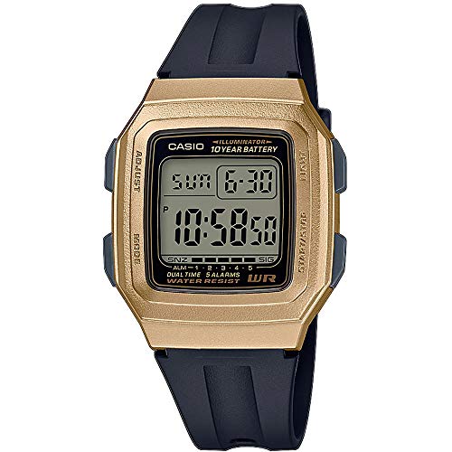 CASIO Herren Digital Quarz Uhr mit Resin Armband F-201WAM-9AVEF von CASIO