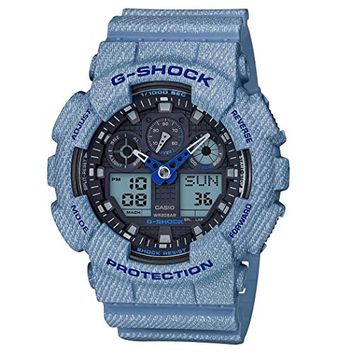 CASIO Herren Digital Uhr mit Harz Armband GA-100DE-2AER von Casio