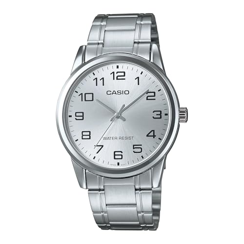 CASIO Herren Analog Quarz Uhr mit Edelstahl Armband MTP-V001D-7 von Casio