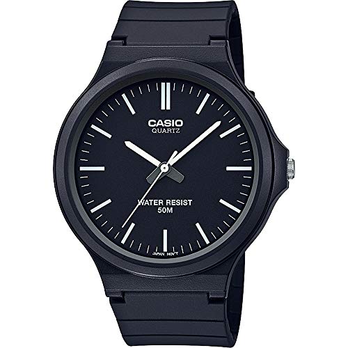 CASIO Unisex Erwachsene Analog Quarz Uhr mit Harz Armband MW-240-1EVEF von CASIO