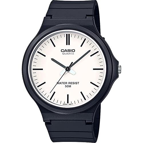 CASIO Unisex Erwachsene Analog Quarz Uhr mit Harz Armband MW-240-7EVEF von CASIO