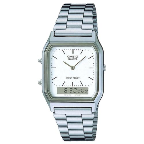 Casio Unisex ErwachseneArmbanduhr Analog-Digital Quarz Edelstahl AQ-230A-7DMQYES von Casio