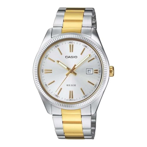 Casio HerrenArmbanduhr Analog Quarz Edelstahl MTP-1302PSG-7AVEF von Casio