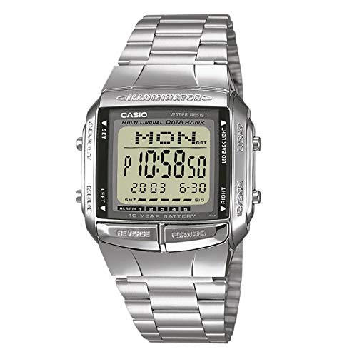 Casio HerrenArmbanduhr Digital Quarz Edelstahl DB-360N-1AEF von Casio