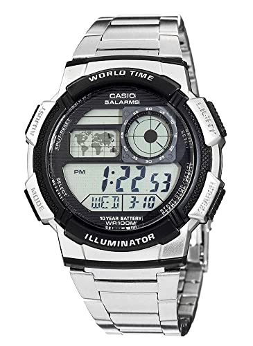 Casio HerrenArmbanduhr Digital Quarz Edelstahl AE-1000WD-1AVEF von Casio