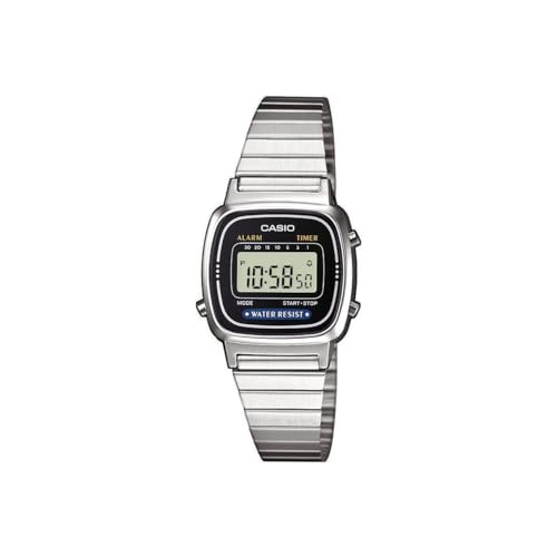 Casio Damen Digital Smart Watch Armbanduhr mit Edelstahl Armband LA-670WEA-1EF von Casio