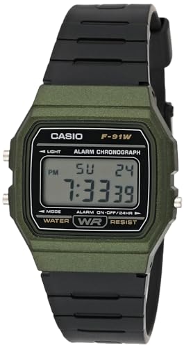 Casio Collection Unisex-Armbanduhr F-91WM-3AEF von Casio