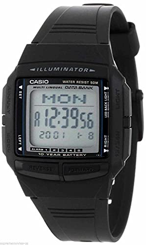 Casio DB36-1AV Herren-Armbanduhr, mehrsprachige Datenbank, Weiß, Einheitsgröße, DB-36-1AV, weiß, Einheitsgröße, DB-36-1AV von Casio