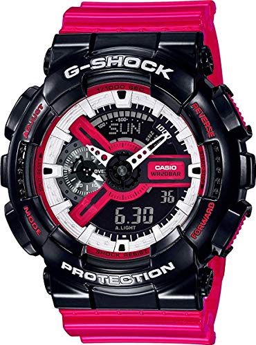 Casio Damen Analog – Digital Quarz Uhr mit Resin Armband GA-110RB-1AER Casio Damen Analog – Digital Quarz Uhr mit Resin Armband GA-110RB-1AER von Casio