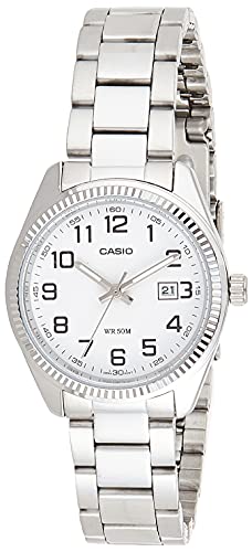 Casio Damen Analog Quarz (Japanisch) Uhr mit Edelstahl Armband LTP-1302D-7B von Casio