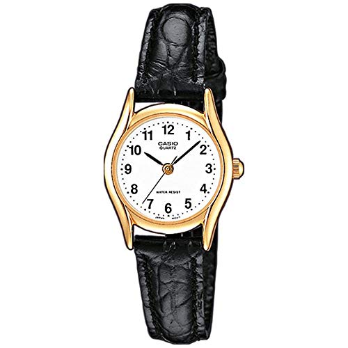 Casio Damen Analog Quarz mit Leder Armbanduhr LTP 1154PQ 7B von Casio