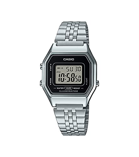 Casio DamenArmbanduhr Digital Quarz Edelstahl LA680WEA-1EF von Casio