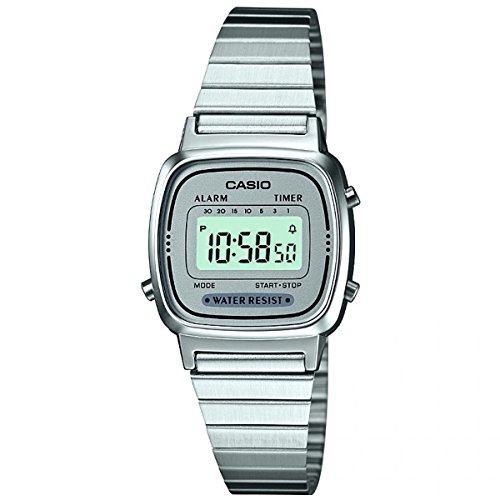 Casio DamenArmbanduhr Digital Quarz Edelstahl LA670WEA-7EF von Casio