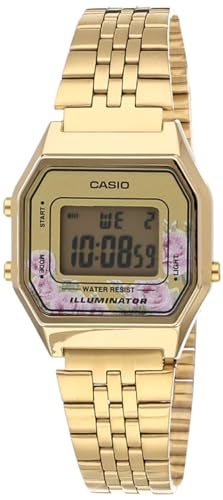 Casio Damen Digital Quarz Uhr mit Edelstahl Armband 4.54953E+12 von Casio