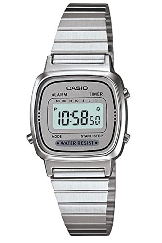 Casio Damen Digital mit Edelstahl Armbanduhr LA670WA 7D von Casio