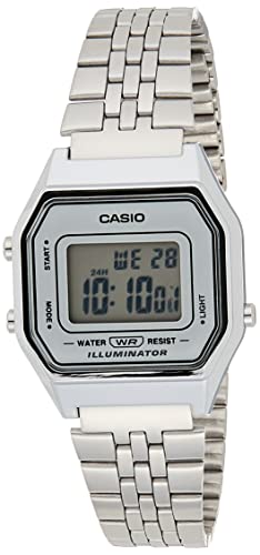 Casio Damen Digital mit Edelstahl Armbanduhr LA680WA 7D von Casio