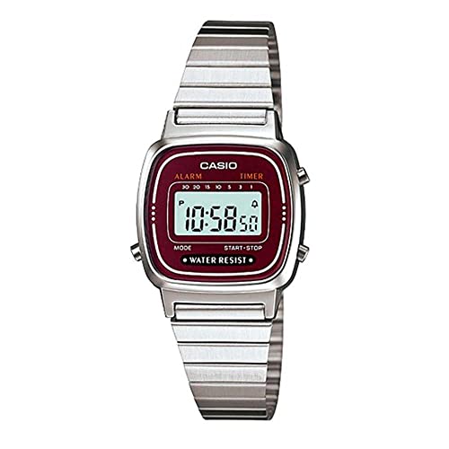 Casio Damen Digital mit MetallArmbanduhr LA 670WA 4 von Casio