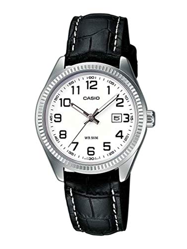 Casio DamenArmbanduhr Analog Quarz Leder LTP-1302PL-7BVEF von Casio