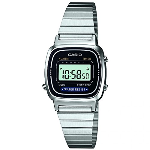 Casio DamenArmbanduhr Digital Quarz Edelstahl LA670WEA-1EF von Casio