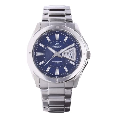Casio HerrenArmbanduhr Analog Quarz Edelstahl EF-129D-2AVEF von Casio