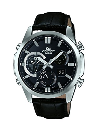 Casio Herren-Armbanduhr Edifice Analog - Digital Quarz Leder ERA-500L-1AER von Casio