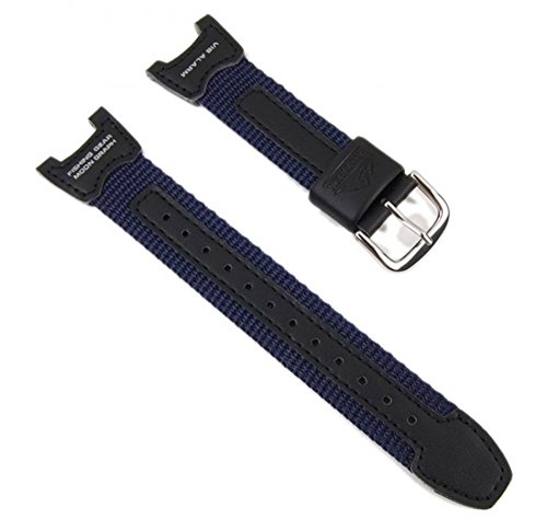 Casio Uhrenarmband Leder/Textil Band für Herrenuhr PRS-400B-2 von Casio