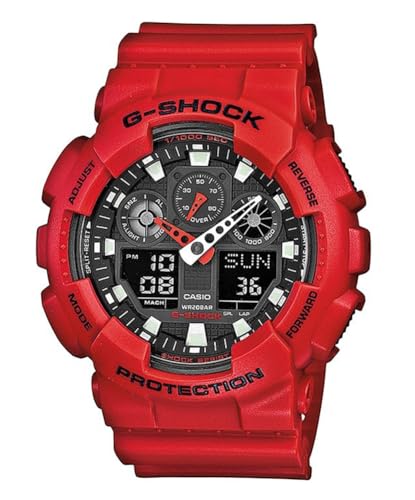 Casio HerrenArmbanduhr Analog-Digital Quarz Harz GA-100B-4AER von Casio
