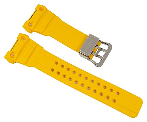 Casio G-Shock Uhrenarmband Resin Band Gelb für GWN-1000C 10476130 von Casio