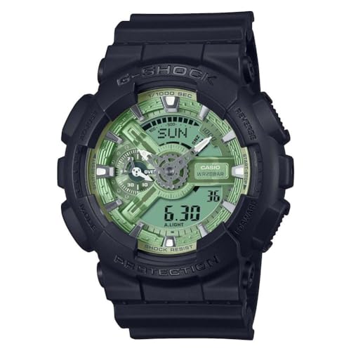 Casio GA-110CD-1A3ER Herren-G-Shock-Armbanduhr, grün, GA-110CD-1A3ER-AMZUK von Casio