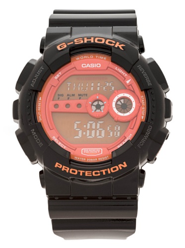 Casio GD-100HC-1E Herren-Armbanduhr, Quarz, digital, Armband aus Kunstharz, Schwarz, grau/schwarz, Riemen von G-Shock