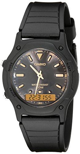 Casio Herren AW49HE-1AV Ana-Digi Dual Time Armbanduhr von Casio