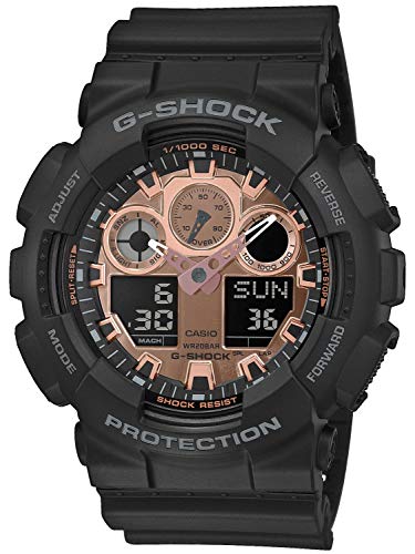Casio Herren Analog-Digital Quarz Uhr mit Harz Armband GA-100MMC-1AER von Casio
