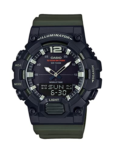Casio Herren Analog-Digital Quarz Uhr mit Harz Armband HDC-700-3AVCF Casio Herren Analog-Digital Quarz Uhr mit Harz Armband HDC-700-3AVCF von Casio