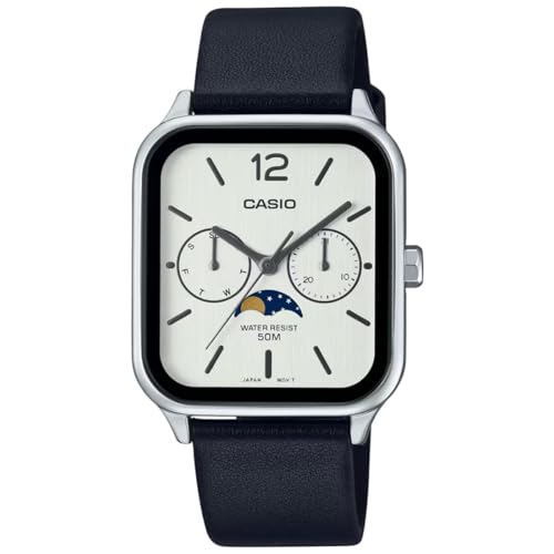 Casio Herren Analog-Digital Quarz Uhr mit Leder Armband A2186 von Casio
