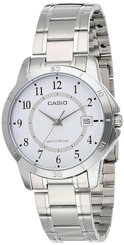 CASIO Herren Analog Quarz (Japanisch) Uhr mit Edelstahl Armband MTP-V004D-7B von CASIO