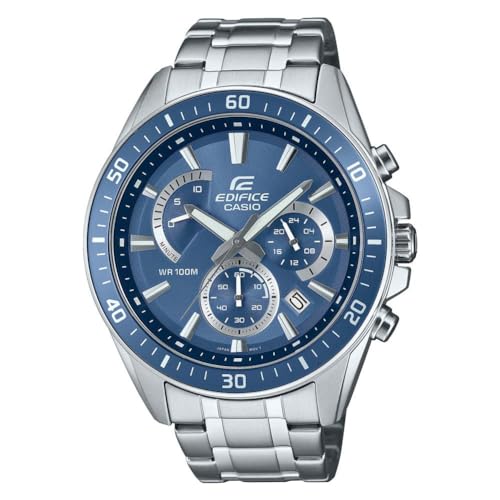 Casio Herren Analog Quarz Uhr mit Edelstahl Armband EFR-552D-2AVUEF-AMZUK von Casio