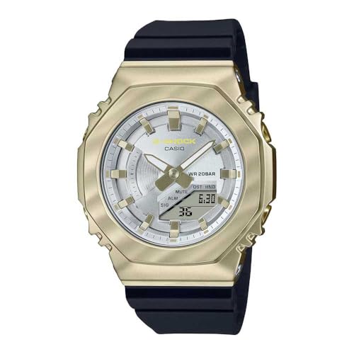 Casio Herren Analog Quarz Uhr mit Edelstahl Armband GM-S2100BC-1AER von G-SHOCK