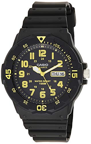 CASIO Herren Analog Quarz Uhr mit Resin Armband MRW-200H-9 von CASIO