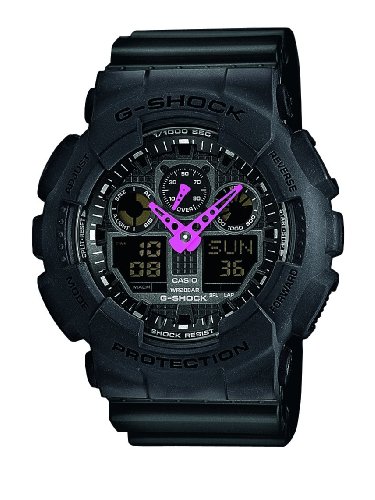 Casio Herren-Armbanduhr XL G-Shock Analog - Digital Quarz Resin GA-100C-1A4ER von Casio