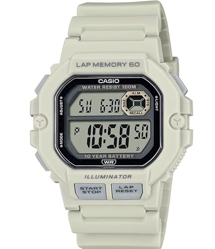 Casio Herren Digital Quarz Uhr mit Harz Armband WS-1400H-8AVCF von Casio