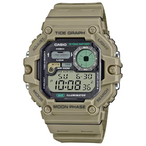 Casio Herren Digital Quarz Uhr mit Harz Armband WS-1700H-5AVDF von Casio